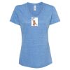 Women's Snow Heather Jersey V-Neck T-Shirt Thumbnail