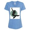 Women's Snow Heather Jersey V-Neck T-Shirt Thumbnail