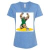 Women's Snow Heather Jersey V-Neck T-Shirt Thumbnail