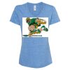 Women's Snow Heather Jersey V-Neck T-Shirt Thumbnail