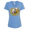 Women's Snow Heather Jersey V-Neck T-Shirt Thumbnail