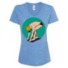 Women's Snow Heather Jersey V-Neck T-Shirt Thumbnail