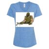 Women's Snow Heather Jersey V-Neck T-Shirt Thumbnail
