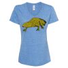 Women's Snow Heather Jersey V-Neck T-Shirt Thumbnail