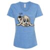 Women's Snow Heather Jersey V-Neck T-Shirt Thumbnail