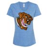 Women's Snow Heather Jersey V-Neck T-Shirt Thumbnail
