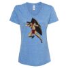 Women's Snow Heather Jersey V-Neck T-Shirt Thumbnail