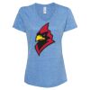 Women's Snow Heather Jersey V-Neck T-Shirt Thumbnail