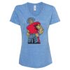 Women's Snow Heather Jersey V-Neck T-Shirt Thumbnail