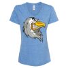 Women's Snow Heather Jersey V-Neck T-Shirt Thumbnail