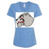 Women's Snow Heather Jersey V-Neck T-Shirt Thumbnail