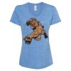 Women's Snow Heather Jersey V-Neck T-Shirt Thumbnail