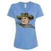 Women's Snow Heather Jersey V-Neck T-Shirt Thumbnail