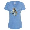 Women's Snow Heather Jersey V-Neck T-Shirt Thumbnail