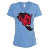 Women's Snow Heather Jersey V-Neck T-Shirt Thumbnail