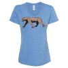 Women's Snow Heather Jersey V-Neck T-Shirt Thumbnail
