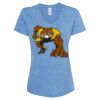 Women's Snow Heather Jersey V-Neck T-Shirt Thumbnail