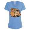 Women's Snow Heather Jersey V-Neck T-Shirt Thumbnail