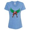 Women's Snow Heather Jersey V-Neck T-Shirt Thumbnail