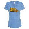 Women's Snow Heather Jersey V-Neck T-Shirt Thumbnail