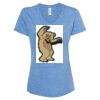 Women's Snow Heather Jersey V-Neck T-Shirt Thumbnail
