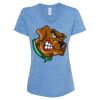 Women's Snow Heather Jersey V-Neck T-Shirt Thumbnail