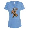 Women's Snow Heather Jersey V-Neck T-Shirt Thumbnail
