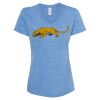 Women's Snow Heather Jersey V-Neck T-Shirt Thumbnail