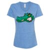 Women's Snow Heather Jersey V-Neck T-Shirt Thumbnail