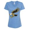 Women's Snow Heather Jersey V-Neck T-Shirt Thumbnail