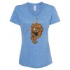 Women's Snow Heather Jersey V-Neck T-Shirt Thumbnail