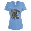 Women's Snow Heather Jersey V-Neck T-Shirt Thumbnail