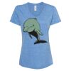 Women's Snow Heather Jersey V-Neck T-Shirt Thumbnail