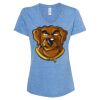 Women's Snow Heather Jersey V-Neck T-Shirt Thumbnail