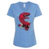 Women's Snow Heather Jersey V-Neck T-Shirt Thumbnail
