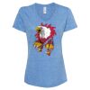 Women's Snow Heather Jersey V-Neck T-Shirt Thumbnail