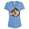 Women's Snow Heather Jersey V-Neck T-Shirt Thumbnail