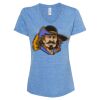Women's Snow Heather Jersey V-Neck T-Shirt Thumbnail