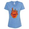 Women's Snow Heather Jersey V-Neck T-Shirt Thumbnail