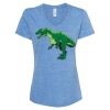 Women's Snow Heather Jersey V-Neck T-Shirt Thumbnail