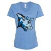 Women's Snow Heather Jersey V-Neck T-Shirt Thumbnail