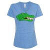 Women's Snow Heather Jersey V-Neck T-Shirt Thumbnail