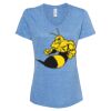 Women's Snow Heather Jersey V-Neck T-Shirt Thumbnail