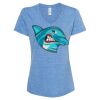 Women's Snow Heather Jersey V-Neck T-Shirt Thumbnail