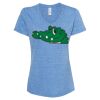 Women's Snow Heather Jersey V-Neck T-Shirt Thumbnail