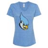 Women's Snow Heather Jersey V-Neck T-Shirt Thumbnail