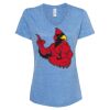 Women's Snow Heather Jersey V-Neck T-Shirt Thumbnail
