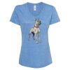 Women's Snow Heather Jersey V-Neck T-Shirt Thumbnail