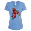 Women's Snow Heather Jersey V-Neck T-Shirt Thumbnail