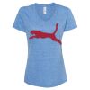 Women's Snow Heather Jersey V-Neck T-Shirt Thumbnail